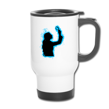 Test  - Undersøgelse undersøgelse lyseblå og sort kontur