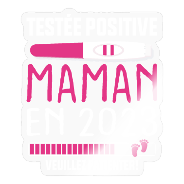 Test  - Testée Positive Annonce Grossesse Femme Enceinte