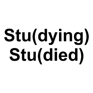 Zoom image Study Studying Studied Graphic