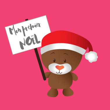 Zoom image Idée cadeau, premier Noël, enfant, bébé, naissance