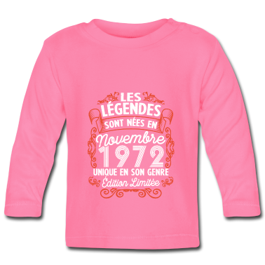 Naissance  - Vintage Cadeau Anniversaire Novembre 1972