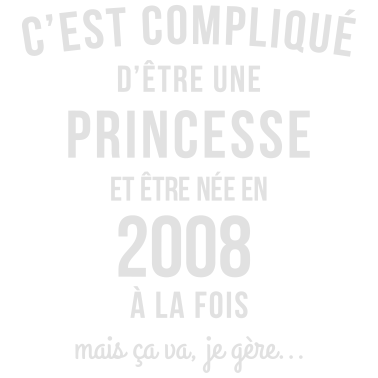 Zoom image tee shirt année naissance 2008 anniversaire