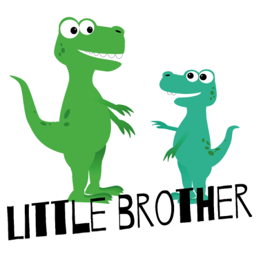 Zoom image søt dino søsken, lillebror