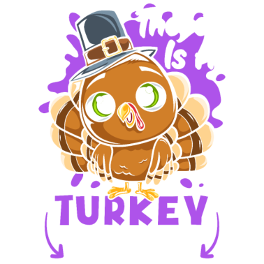 Zoom image Sjov Thanksgiving Tyrkiet barsel
