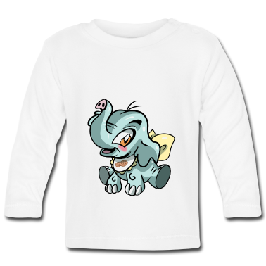 Fødsel  - Lille elefant tegneserie. Barsel gave baby brusebad.