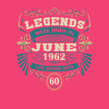 Zoom image nacido 1962 Cumpleaños mes de nacimiento Junio