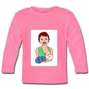 Födelse  - Mor ammar med baby gåva förlossning