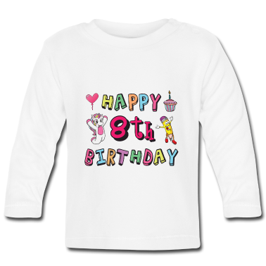 Födelse  - Grattis på 8-årsdagen. 8 års förlossning