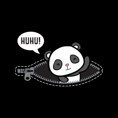 Zoom image Huhu Ich bin da Baby Panda Geburt Geschenk