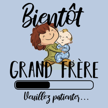 Zoom image bientôt grand frère câlin