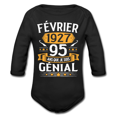 Naissance  - Cadeau D'anniversaire Vintage 95 Ans Février 1927