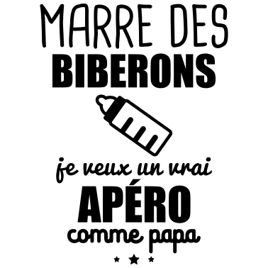 Zoom image Marre des biberons, cadeau naissance, grossesse