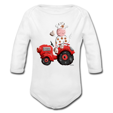 Nacimiento  - Vaca conduce un tractor