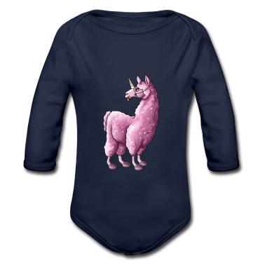 Nacimiento  - Llama rosa llama unicornio ilustración