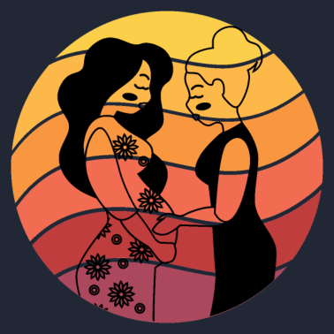 Zoom image Barnmorska gravid förlossning Kvinna Gåva Tack