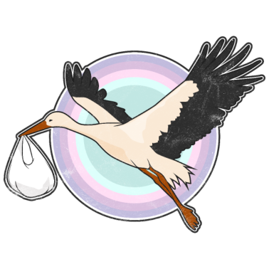 Zoom image Storch Geburt Baby