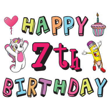 Zoom image Grattis på 7-årsdagen. 7 års förlossning