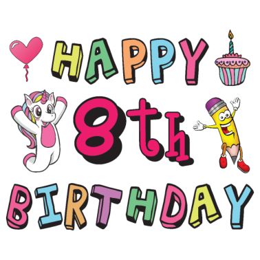 Zoom image Grattis på 8-årsdagen. 8 års förlossning