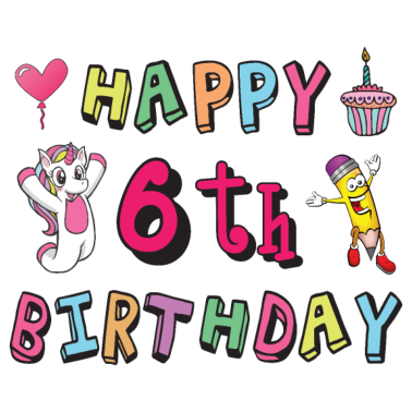 Zoom image Grattis på 6-årsdagen. 6 års förlossning