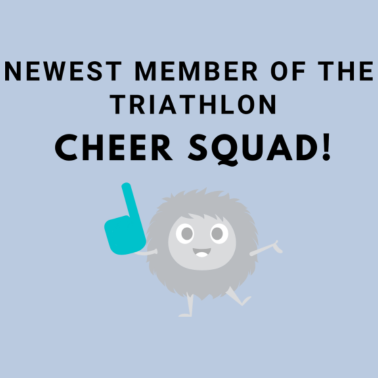 Zoom image Nyeste medlem af triathlon cheer squad!