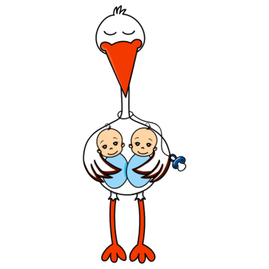 Zoom image Stork Baby Twins Babyer Drenge sut