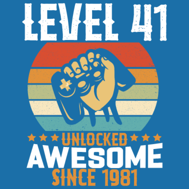 Zoom image Level 41 Jaar Unlocked Gaming Verjaardagscadeau