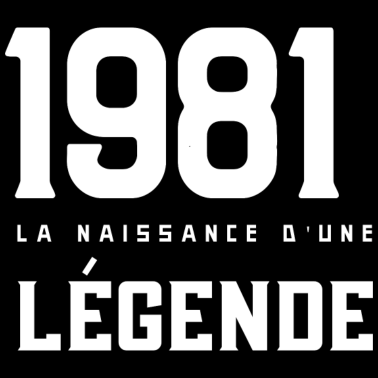 Zoom image T shirt 1981 la Naissance d une legende