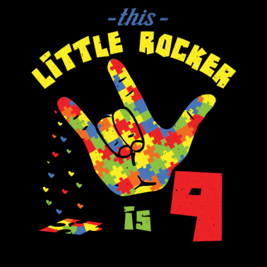 Zoom image Rocker Ikä 9 Syntynyt Syntymä Palapeli Autismi Tietoisuus