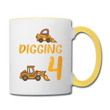 Geburt  - Kindergeburtstag Birthday 4 Geburtstag mit Bagger