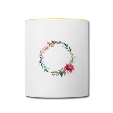 Geburt  - Moderner Blumen Kranz personalisierbar