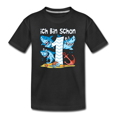 1. Geburtstag  - 1. Geburtstag Haie Weißer Hai Junge 1 Jahr alt