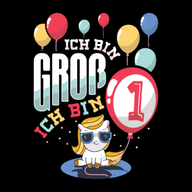 Zoom image Kinder 1. Geburtstag Einhorn Luftballons Mädchen