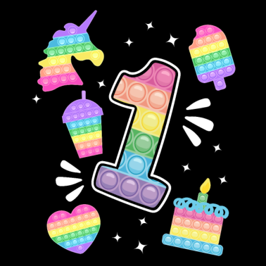 Zoom image 1. Geburtstag Pop 1 Jahr Party Für Mädchen pop it