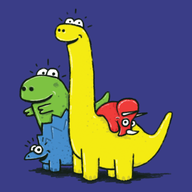 Zoom image Dino Gang, Colored