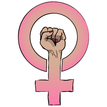 Zoom image Puño de poder femenino