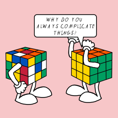 Zoom image Rubik's Cube Humour Complicate Things