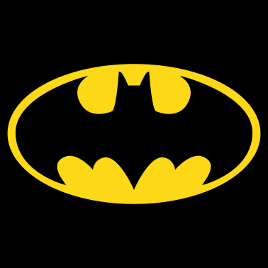 Zoom image Batman-logo keltainen t-paita naisille