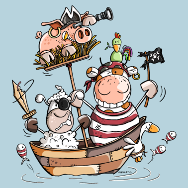 Zoom image Divertenti pirati della fattoria - pirati -