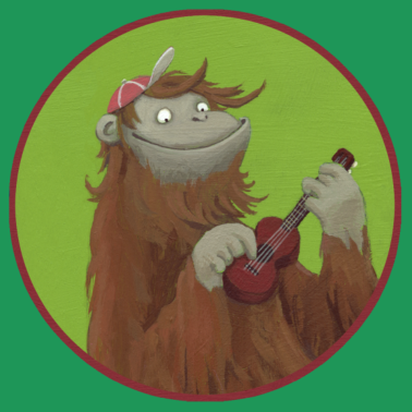 Zoom image Scimmia con ukulele