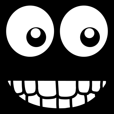 Zoom image Funny Comic Face (Crazy & Cool) - Smiley