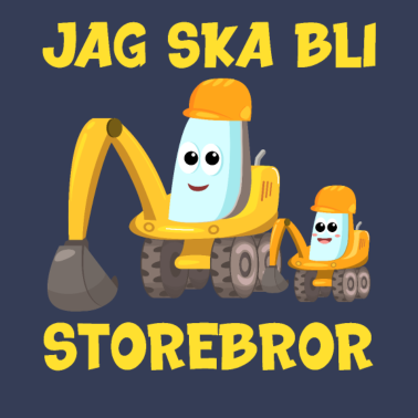 Zoom image Jag ska bli storebror grävmaskin motiv barn gåva