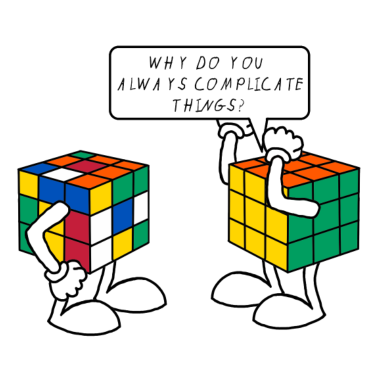 Zoom image Rubik's Cube Humour Complicate Things