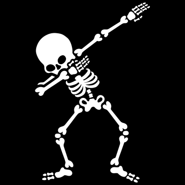 Zoom image Dabbing squelette dab dance Halloween