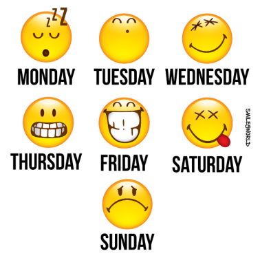 Zoom image SmileyWorld Jours De La Semaine
