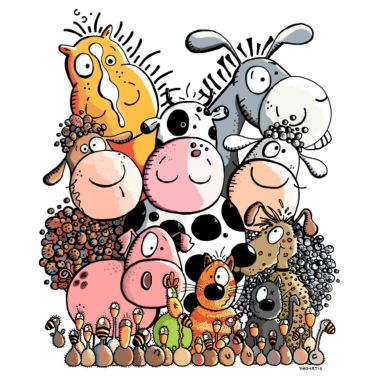 Zoom image Animaux Drôles De La Ferme