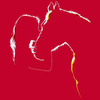 Zoom image Silhouette de fille de cheval