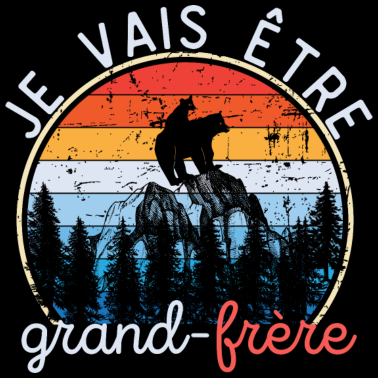 Zoom image je vais être grand frère vintage