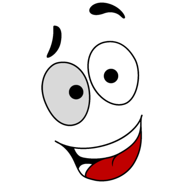 Zoom image Iloinen muotokuva isoilla silmillä- Minimalistinen