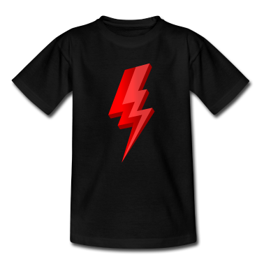 1. Verjaardag  - 3D-rode bliksemschicht met glanzend effect