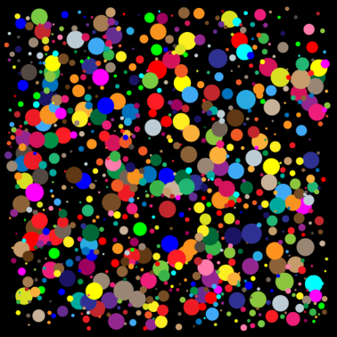 Zoom image kleurrijke stippen / confetti